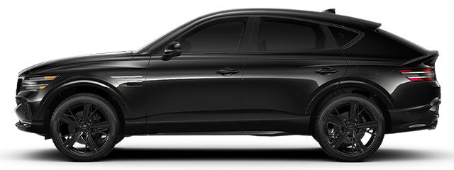 Profil latéral de la Genesis GV80 Coupé Noir