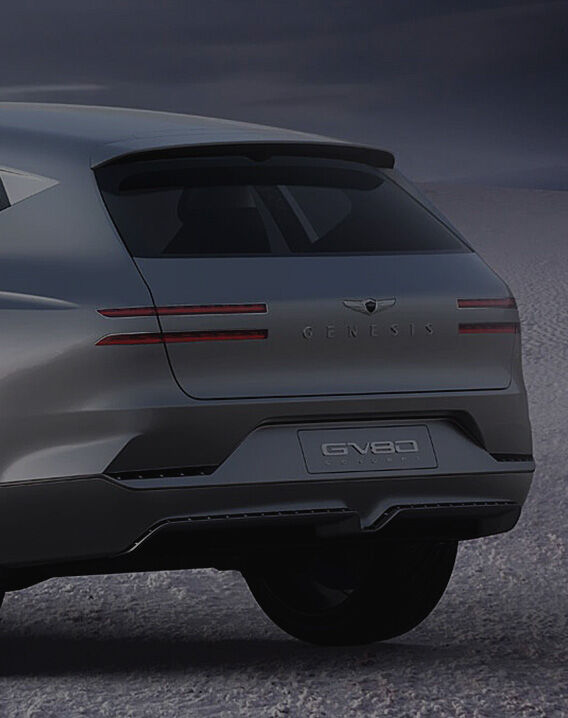 Genesis GV80 Concept 3/4 rear view