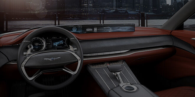 Genesis GV80 Concept interior driver's cockpit