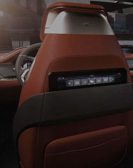 Genesis GV80 Concept backseat technology