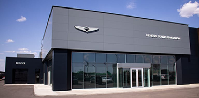 Vue extérieure du centre de distribution Genesis South Edmonton