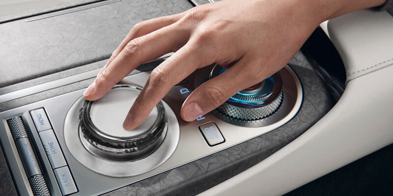 hand touching touch controller