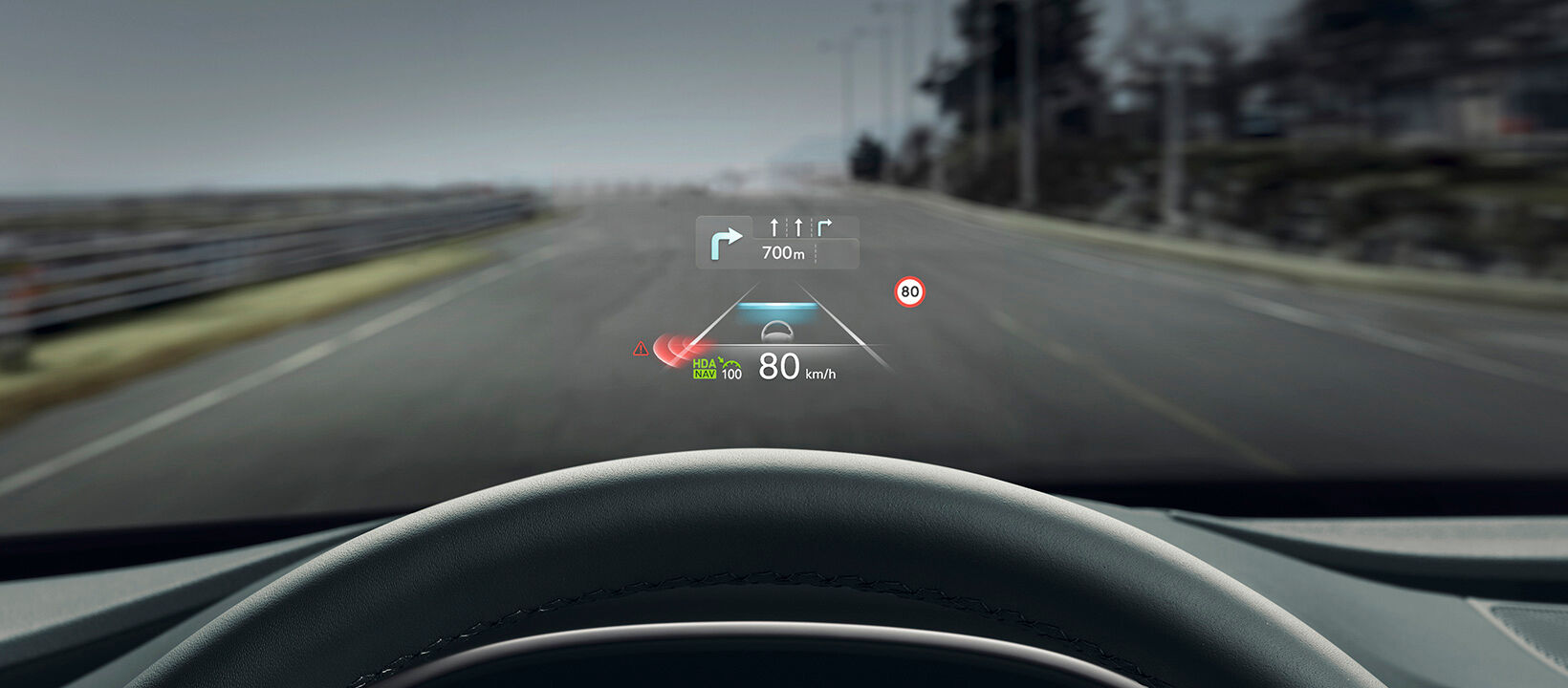 Electrified G80 Head-up Display