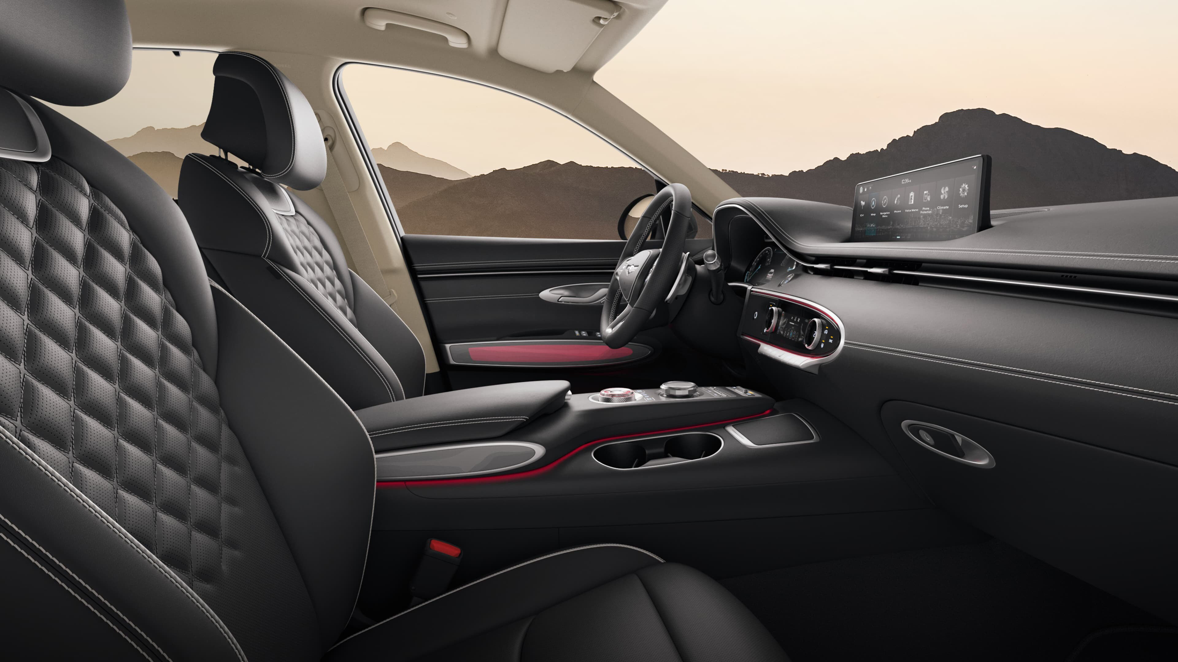 Obsidian Black Mono Tone Interior 