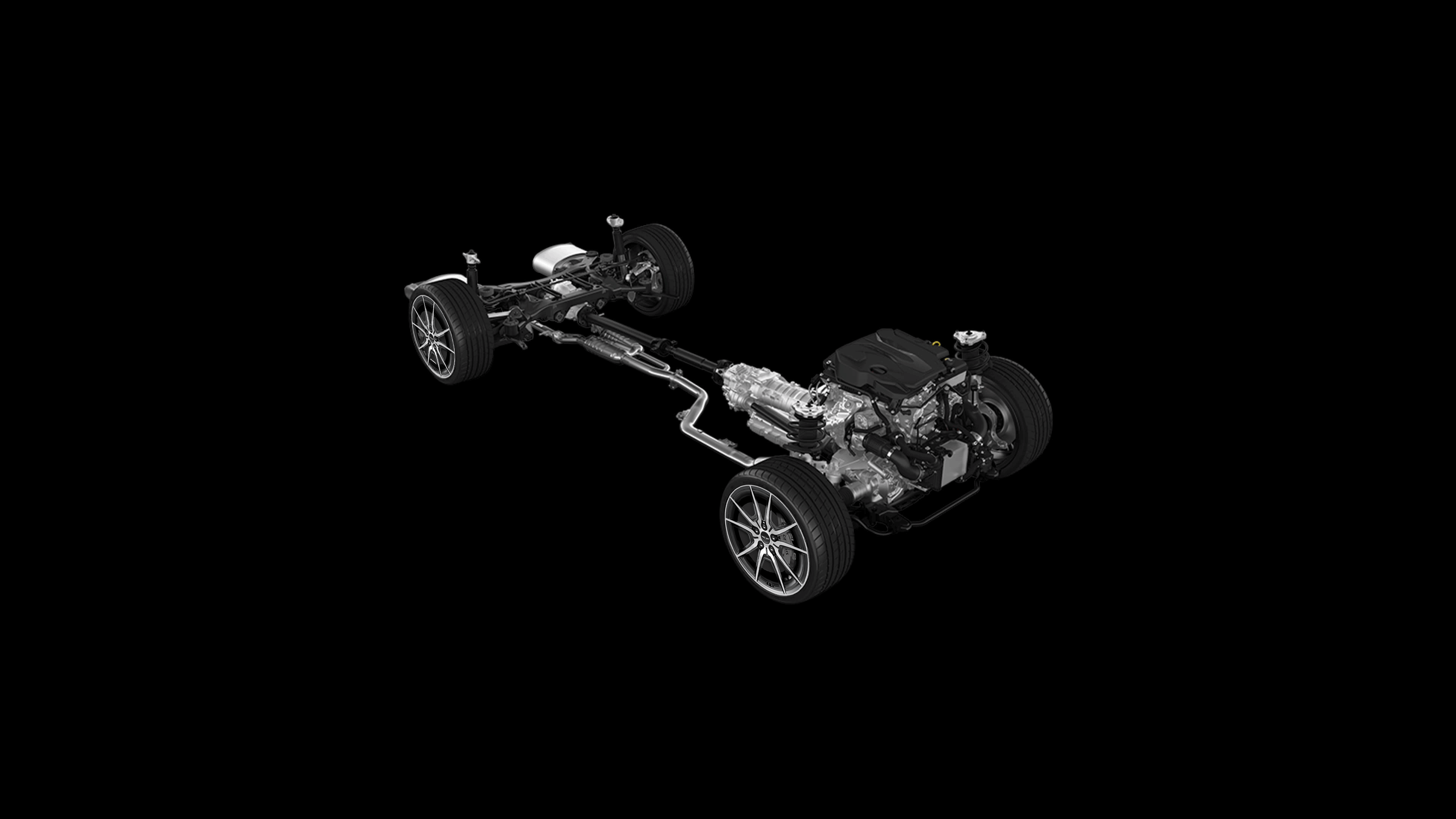 Moteur turbo à essence de 2,5 L.