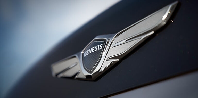 closeup of Genesis emblem