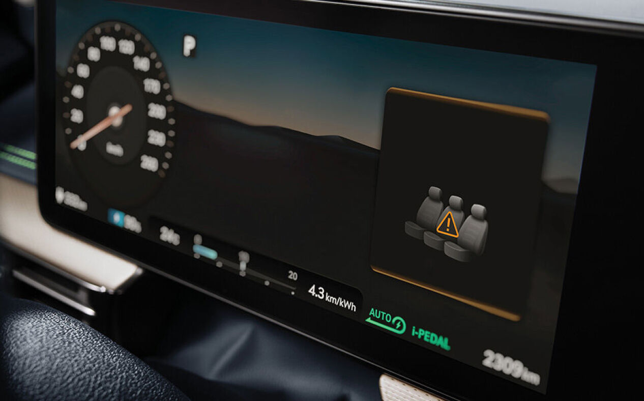 Advanced Rear Occupant Alert is provided on the cluster.