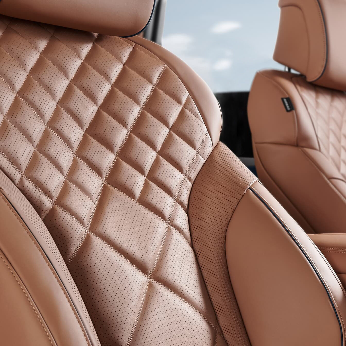  A view of the Nappa Leather seats.