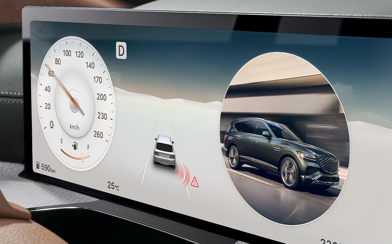 Genesis GV80 blind-spot view monitor 