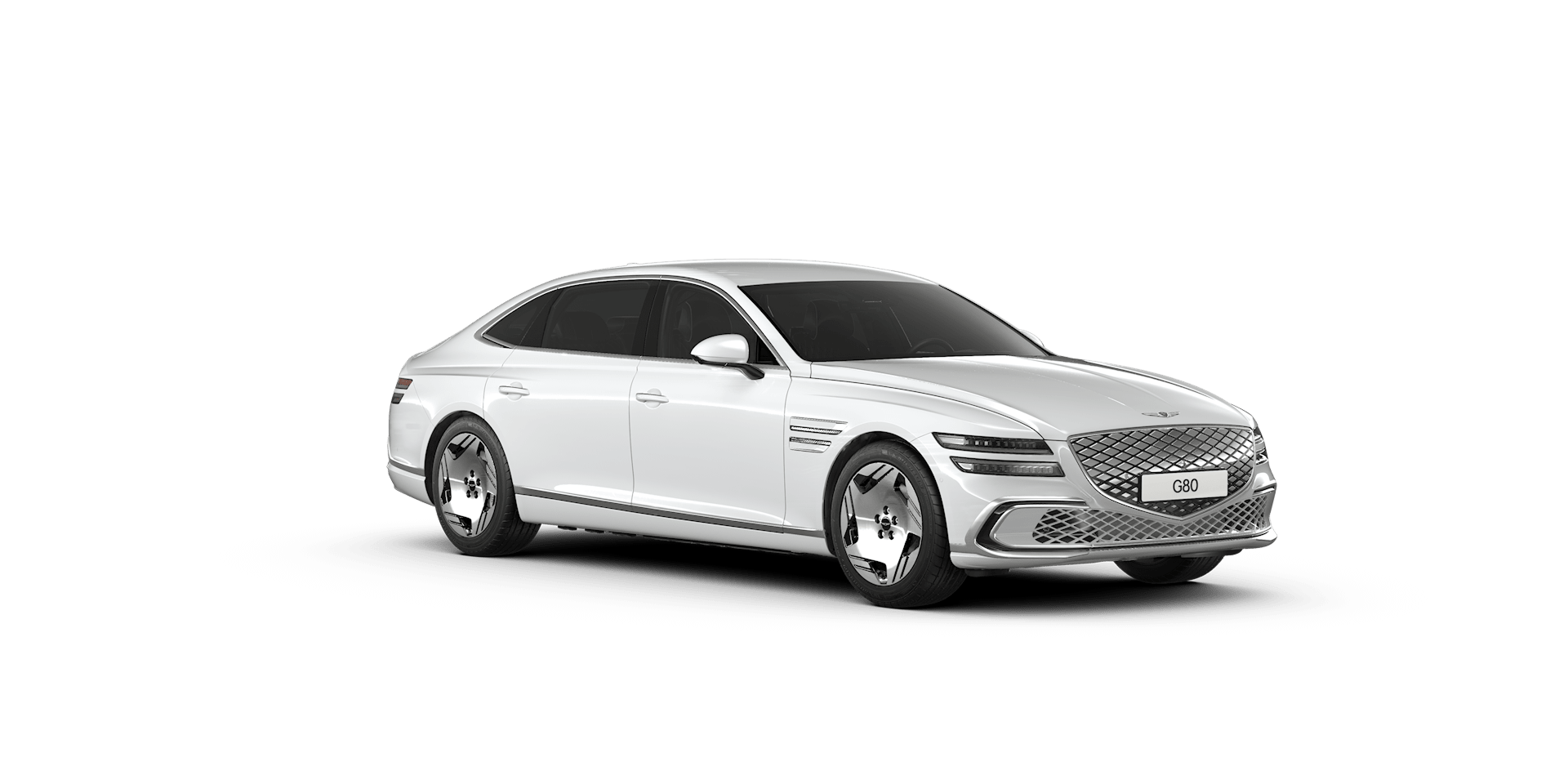 Electrified G80 우유니 화이트 외장 좌측면