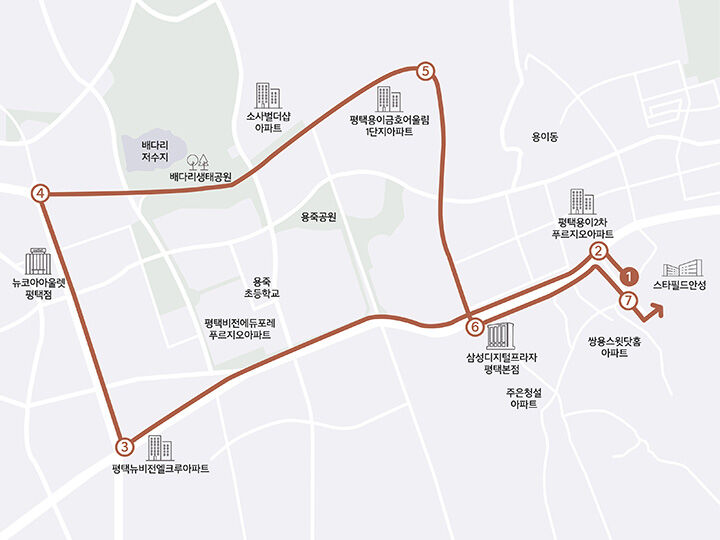 제네시스 안성 숏 코스 드라이빙 약도