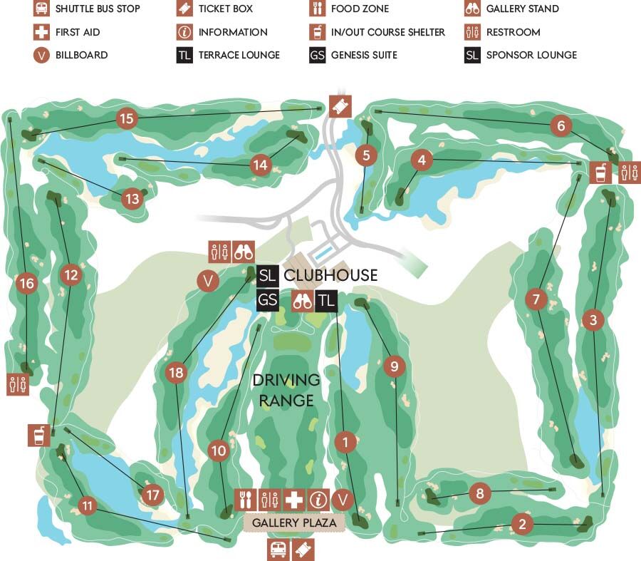Jack Nicklaus Golf Club Korea Course Map