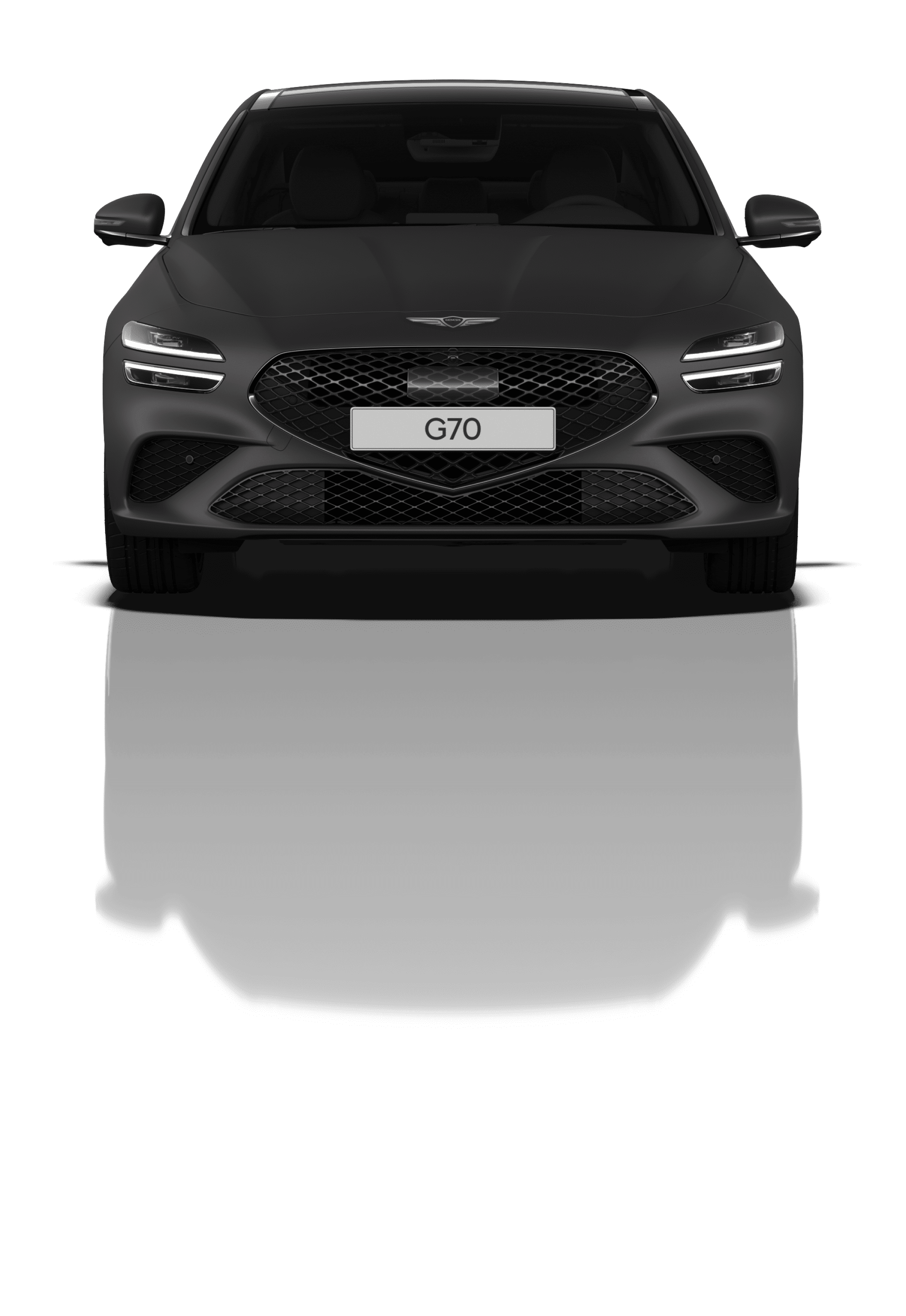 The front of the G70 Sports model in Makalu Gray.