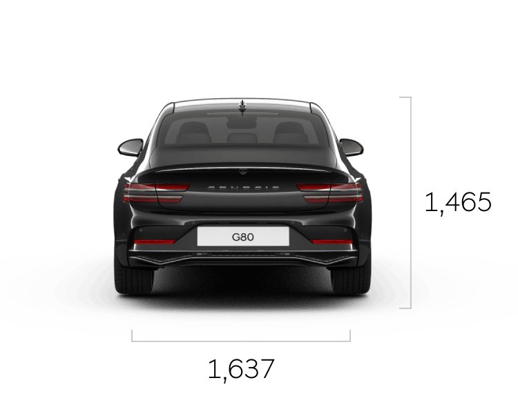 ๋นํฌ ๋ธ์ ์์ G80์ ํ๋ฉด ์ด๋ฏธ์ง์ ์น์ ์ ๋ณด๊ฐ ๋ณด์
๋๋ค. (์ ๊ณ : 1,465mm / ์ค๊ฑฐ ํ: 1,637mm)