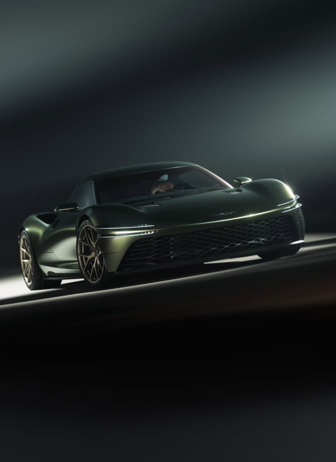 Front view image of the Genesis GT concept car.