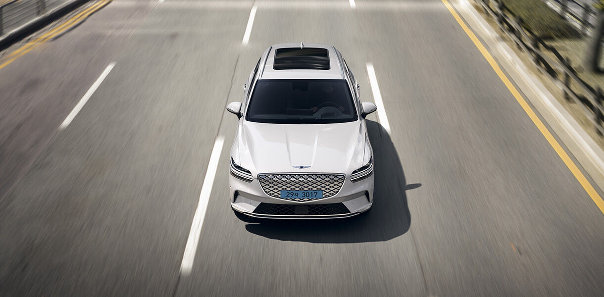 Genesis Electrified GV70 lane keeping assist