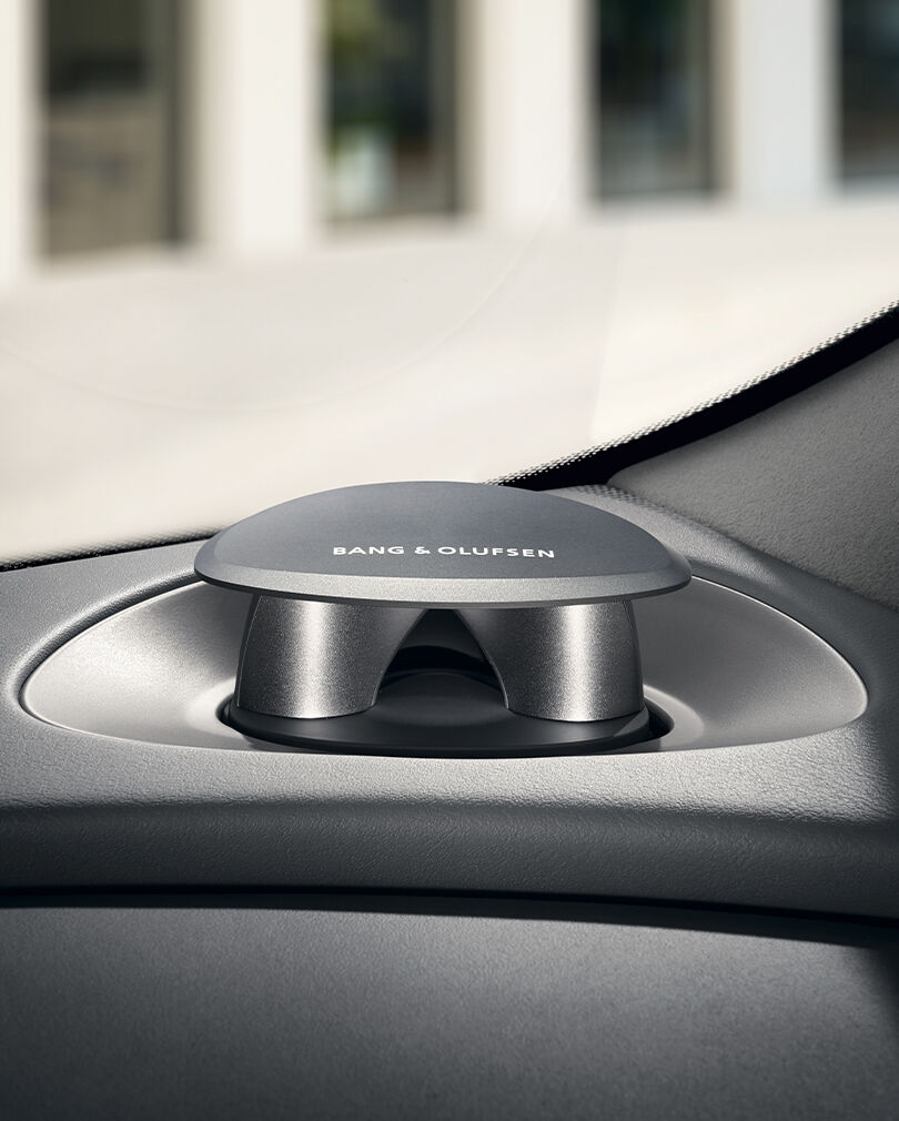 Bang and Olufsen speakers.