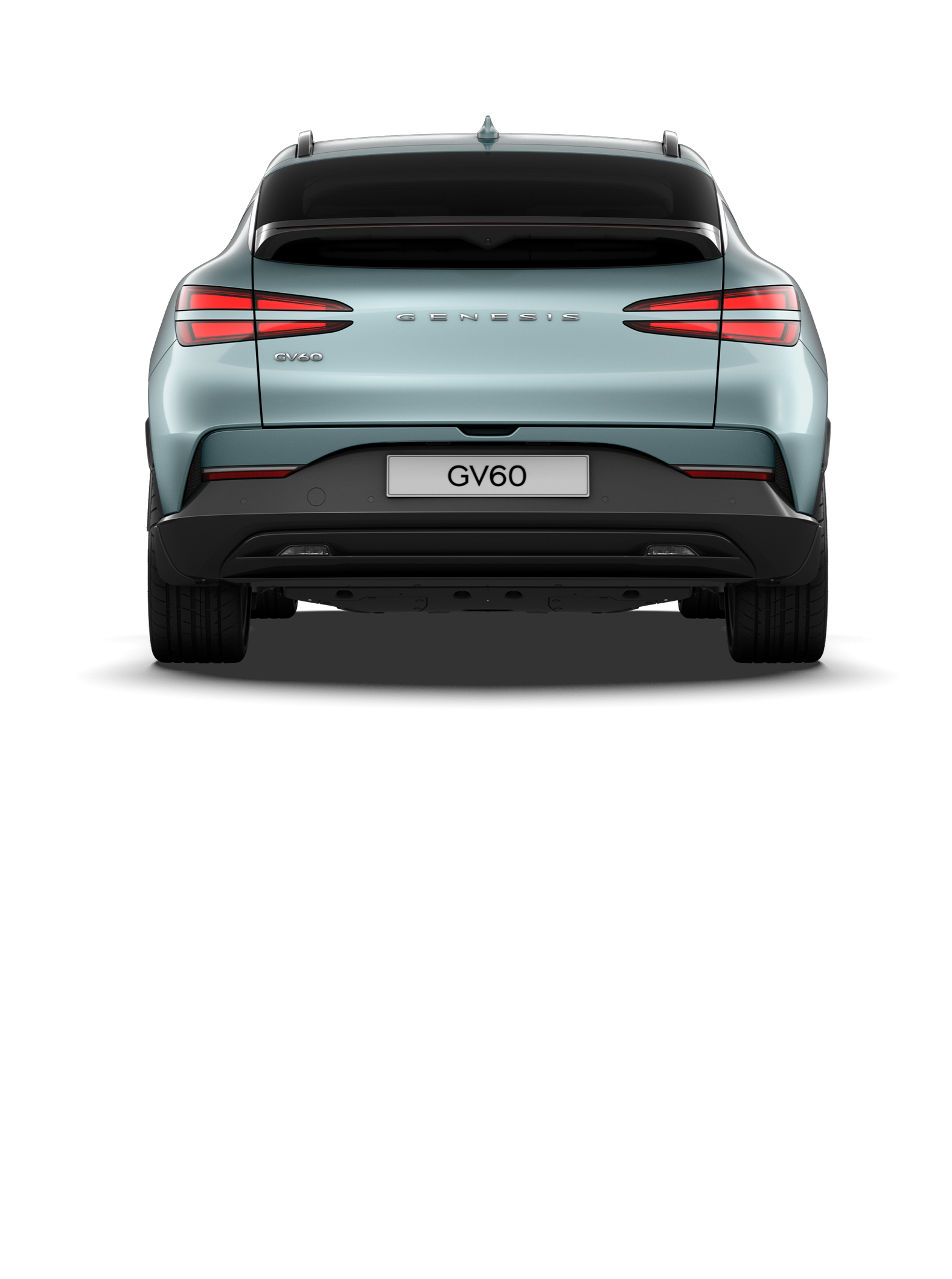 The rear of GV60 in Hanauma Mint.
