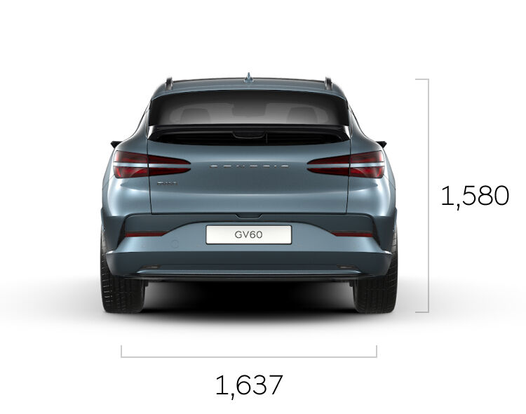 The rear of the Tromso Green GV60.
