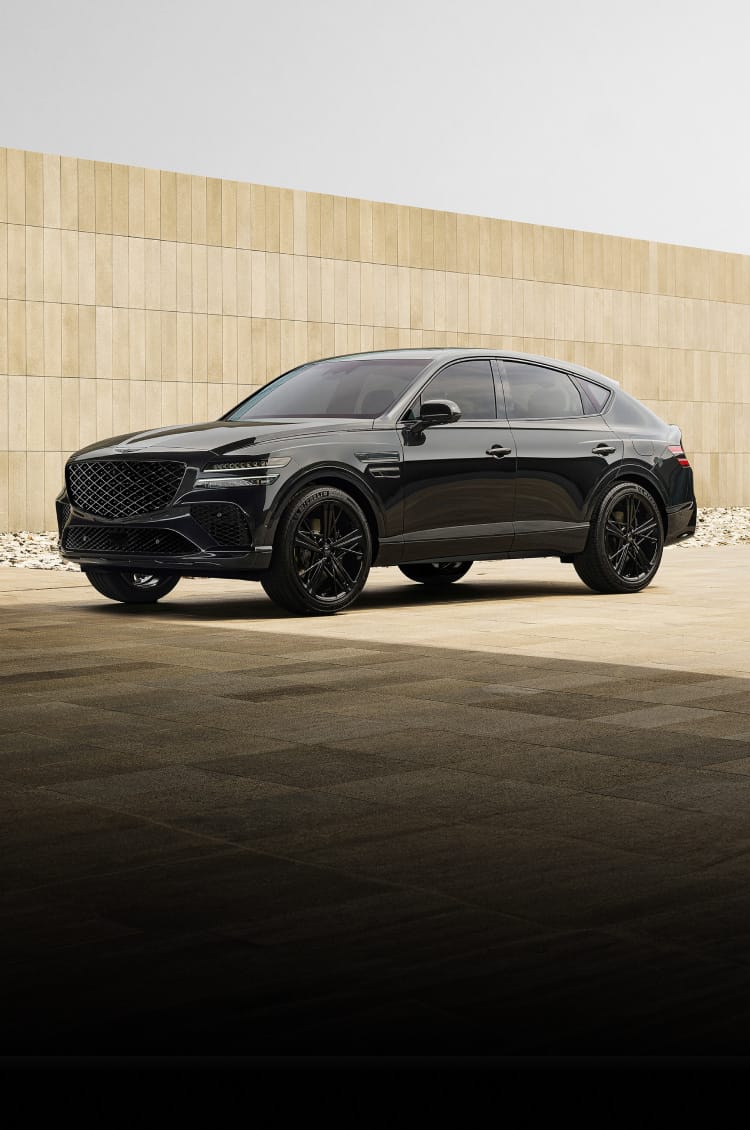 genesis gv80 coupe driver side front exterior view
