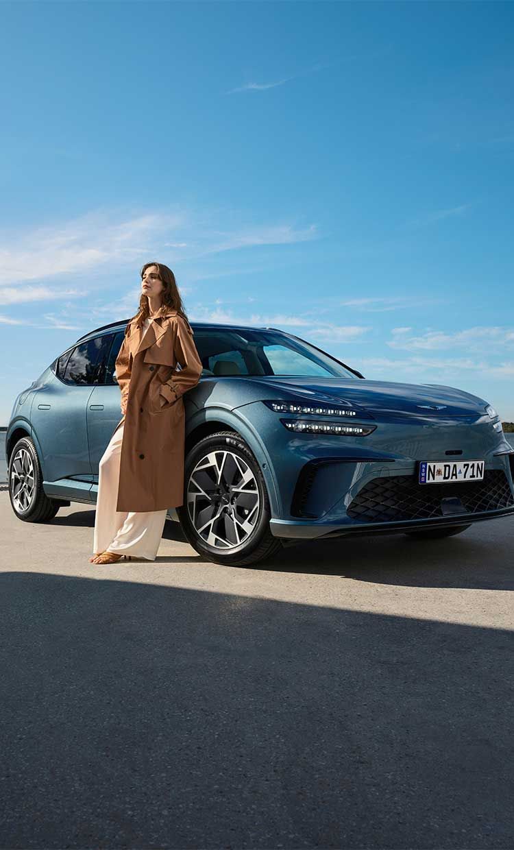 Discover the Genesis GV60, a luxury electric SUV showcasing progressive design, advanced technology, premium comfort, and innovative electric performance.