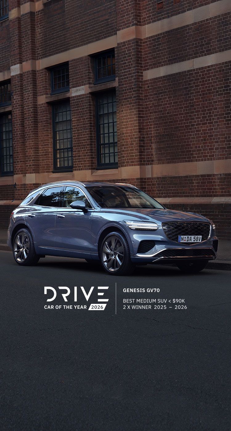 GENESIS GV70 with the drive car logo