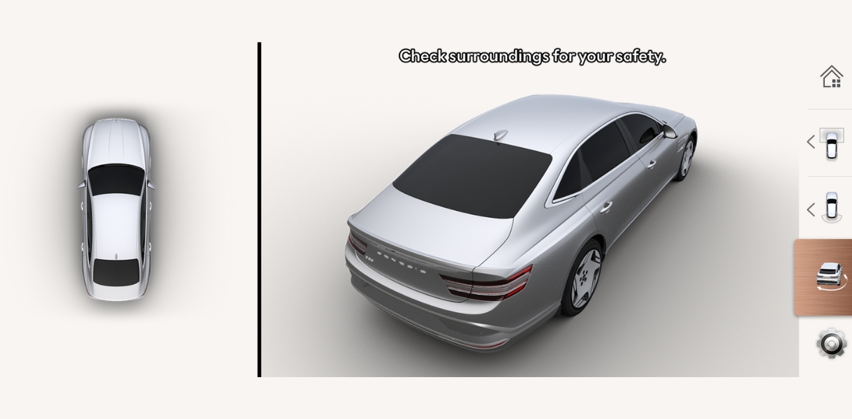 Car-mounted cameras provide a 360º view to help you keep your eyes on your surroundings as you manoeuvre at low speeds, optimising parking. 