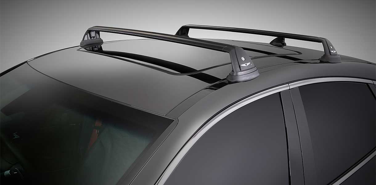 Elevate your Genesis GV80 Coupe with aerodynamic Yakima or Thule roof racks designed for a sleek fit and quiet ride. Perfect for carrying bikes, gear, or luggage with style and stability.