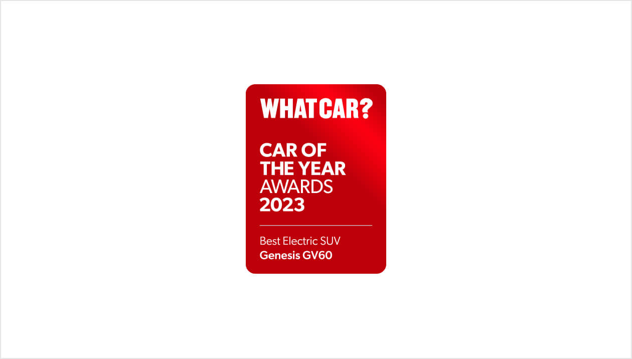 GV60 What Car? 2023 Car Of the Year Award: Best Electric SUV