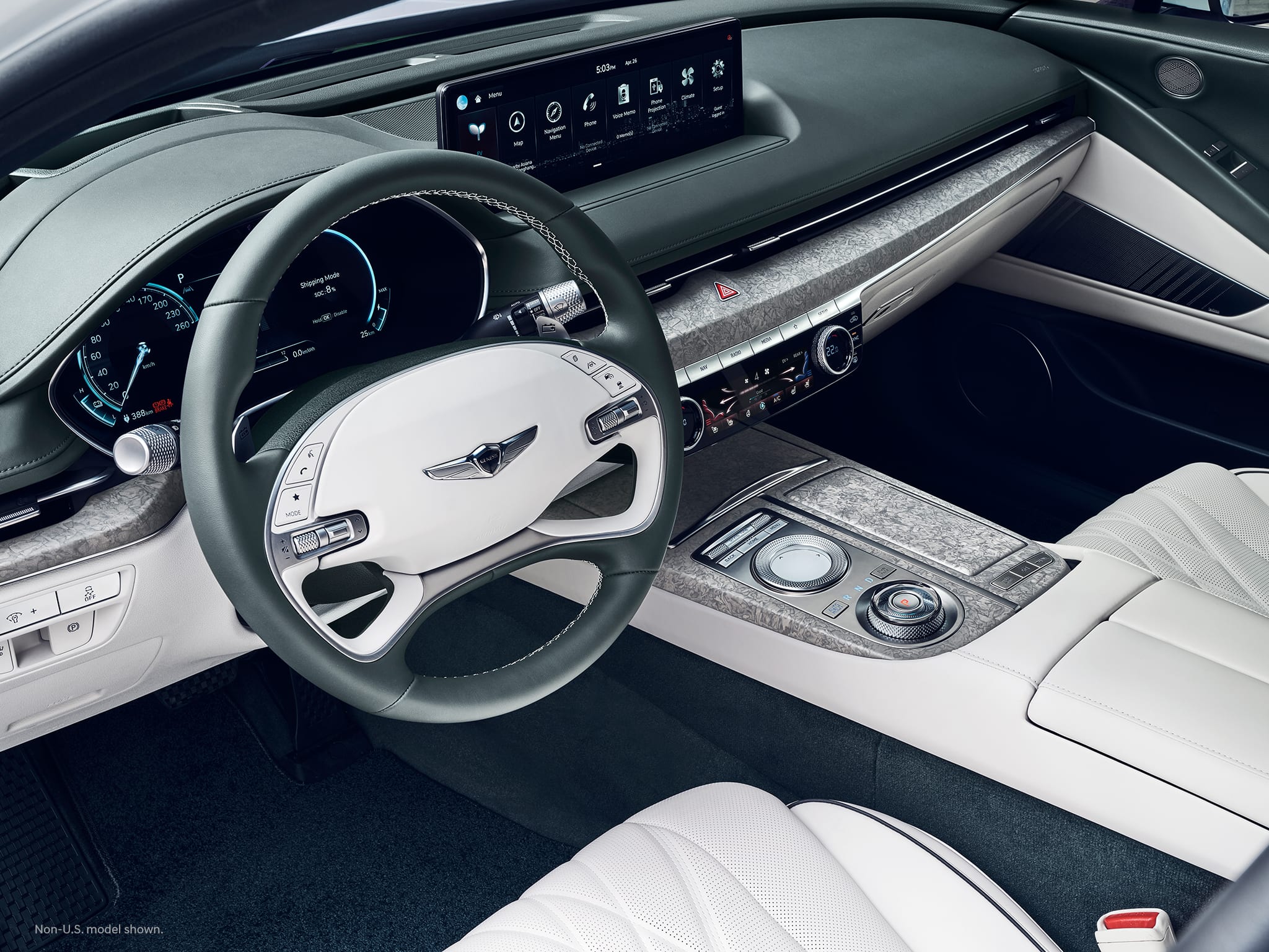 2023 Electrified G80 side interior driver side dash