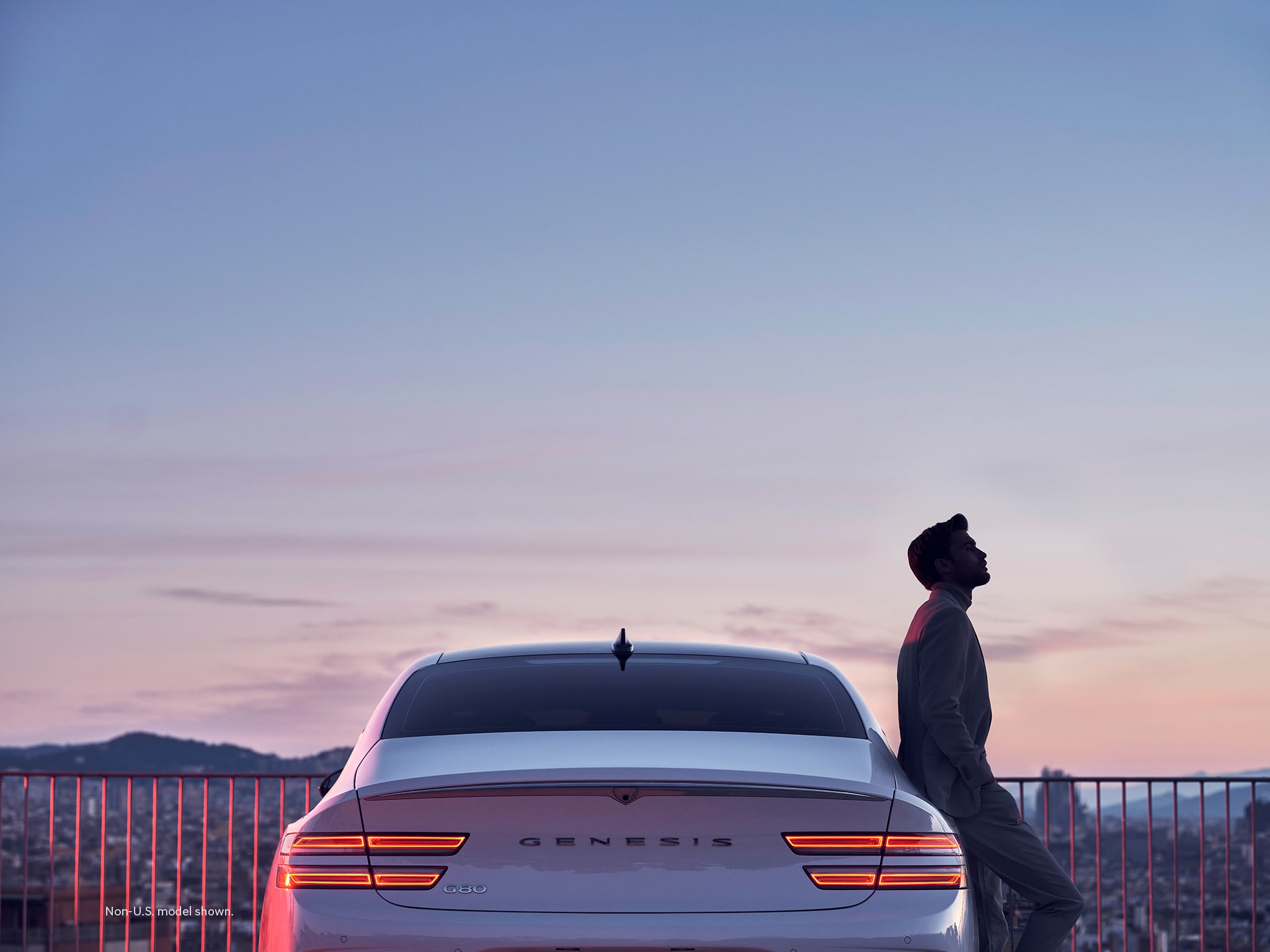 2023 Electrified G80 shown in Uyuni White