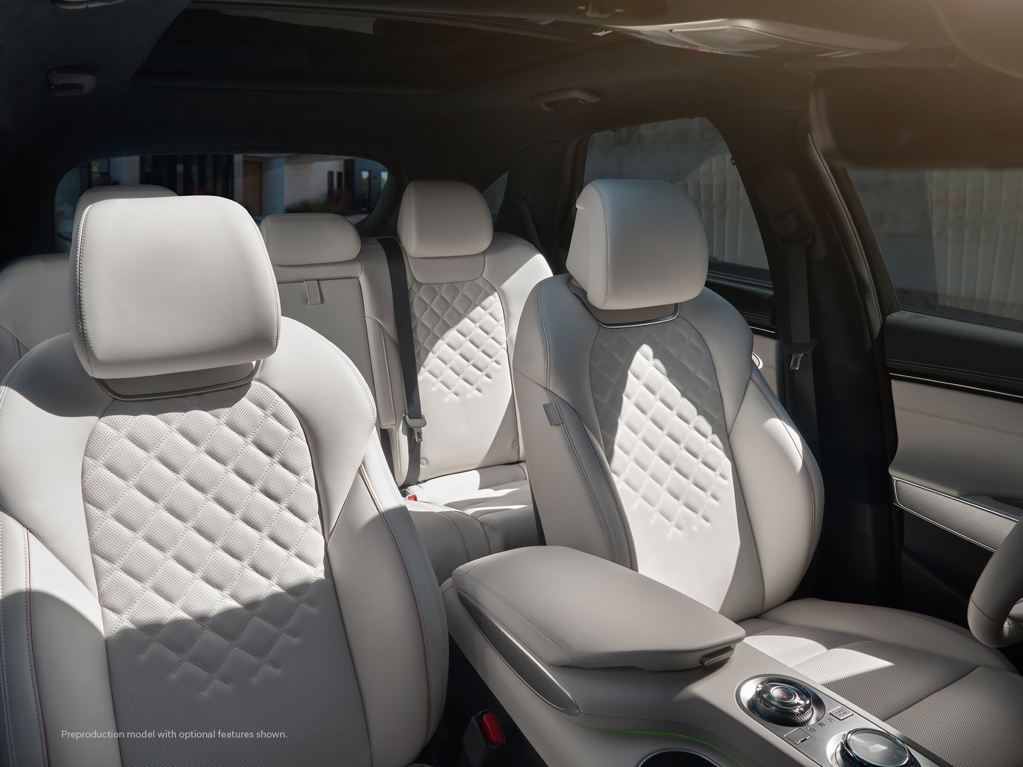 2023 Genesis Electrified GV70 interior seats.