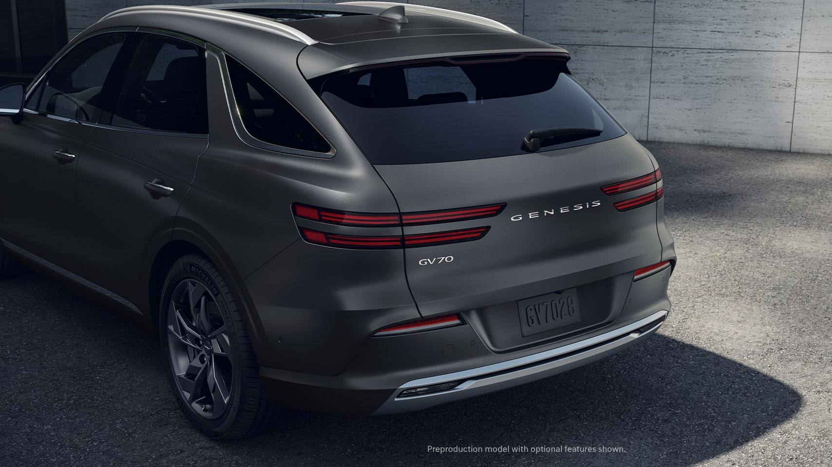 2023 Genesis Electrified GV70 shown in Savile Silver