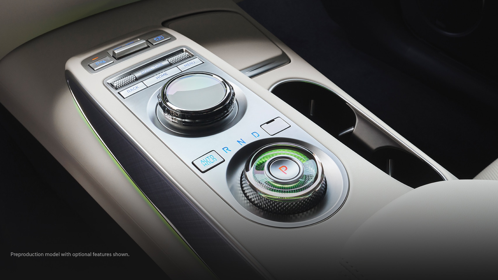 2023 Genesis Electrified GV70 Glacier White interior shown