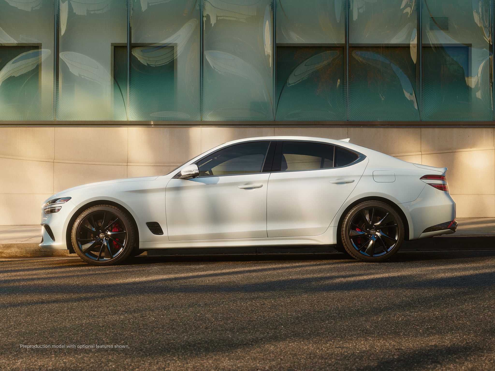 2023 Genesis G70 shown in profile.