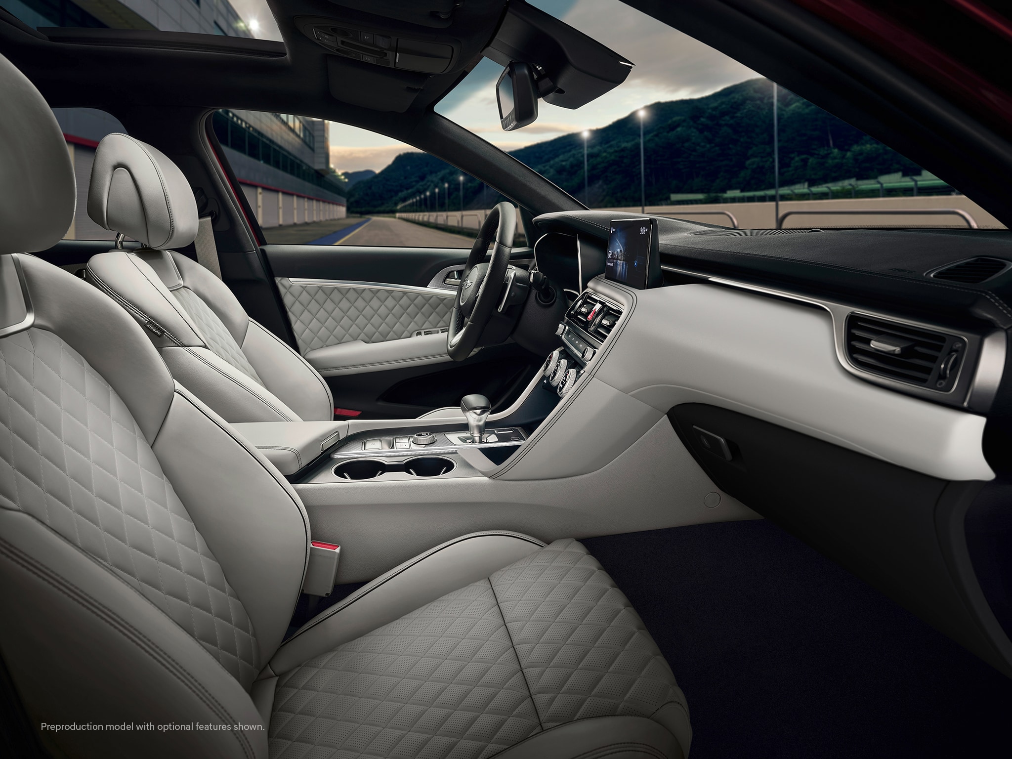 2023 Genesis G70 front row seating.