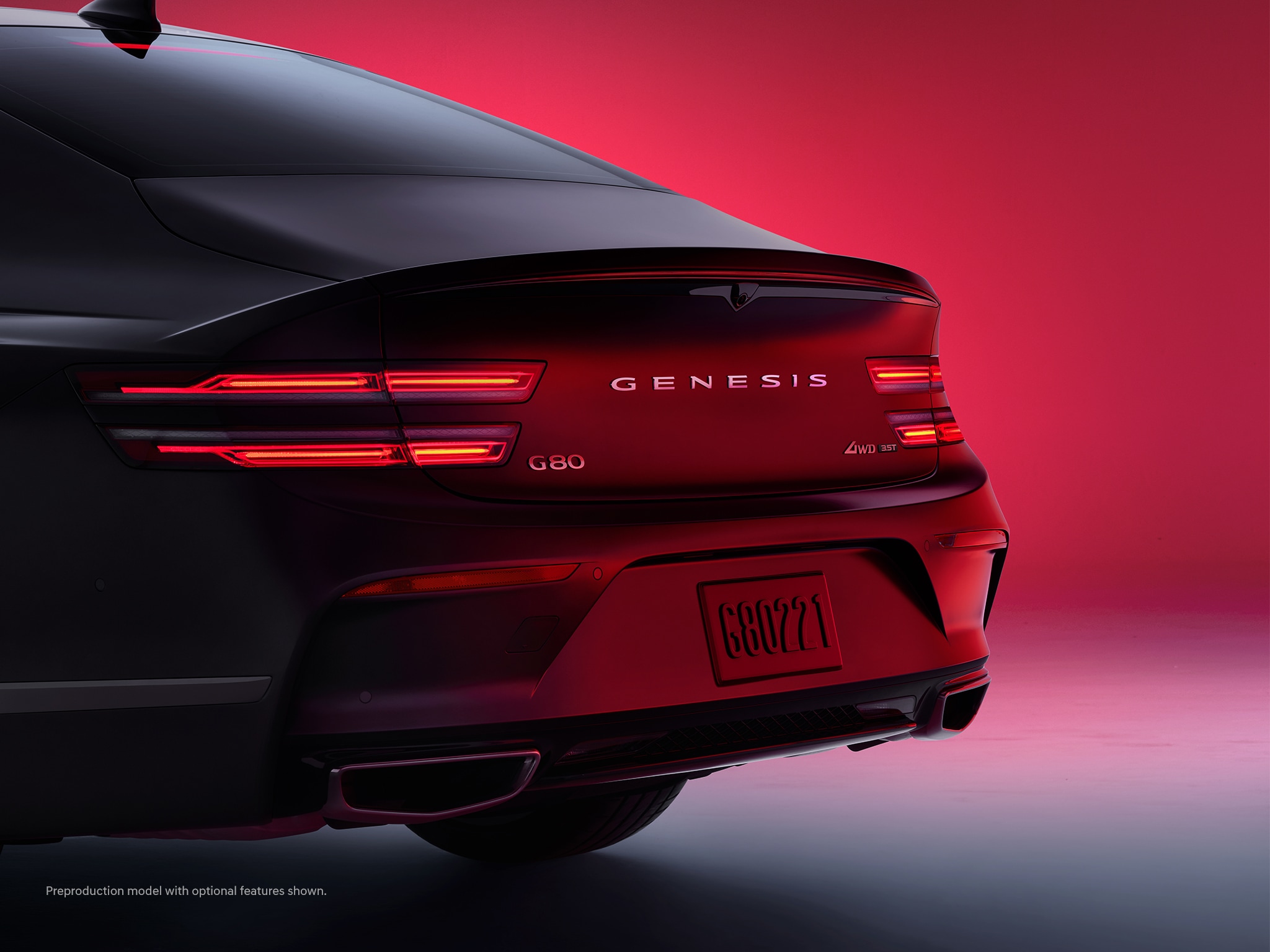 2023 Genesis G80 shown in Makalu Gray Matte.