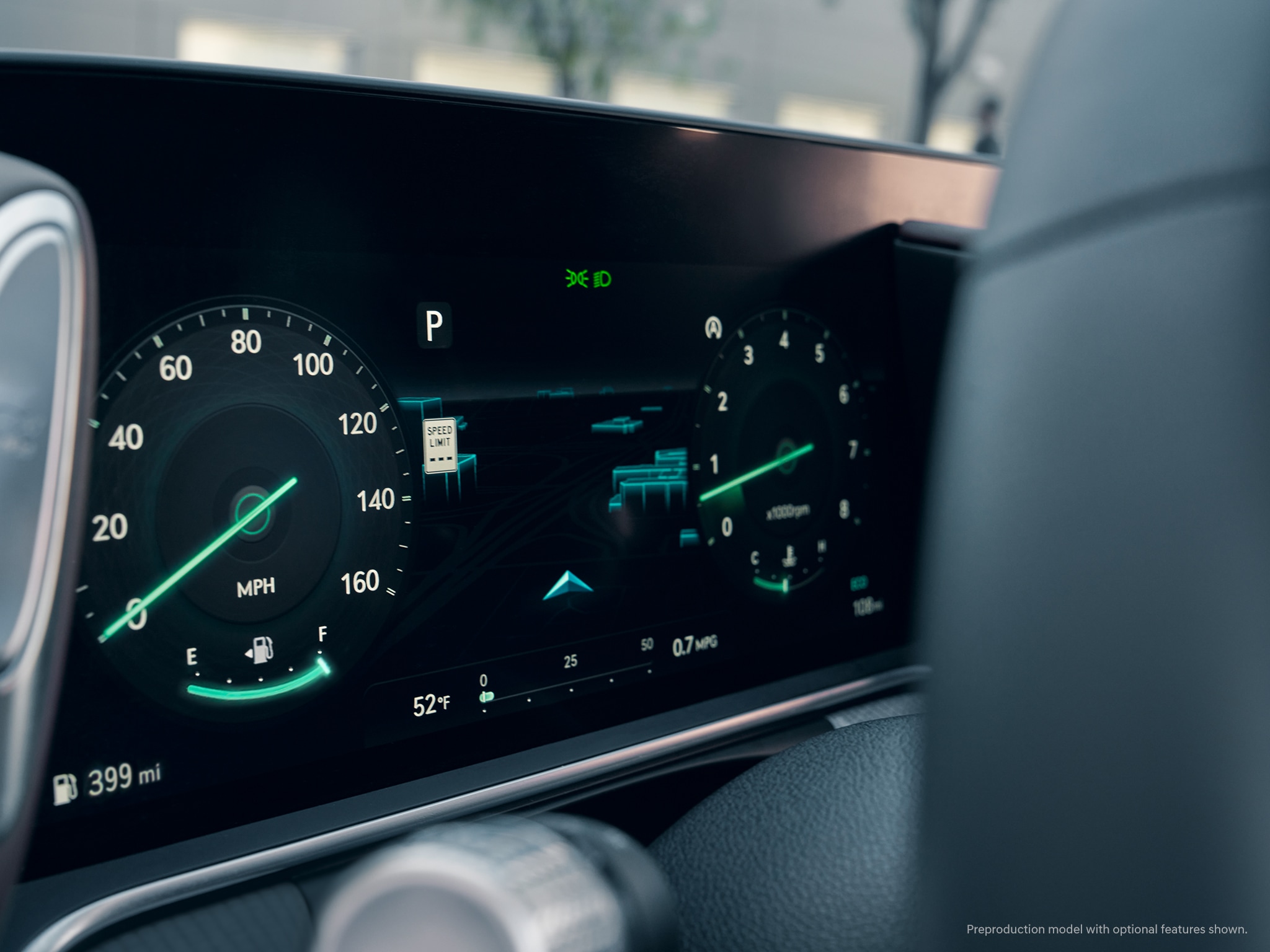 2023 Genesis G90 interior gauges.