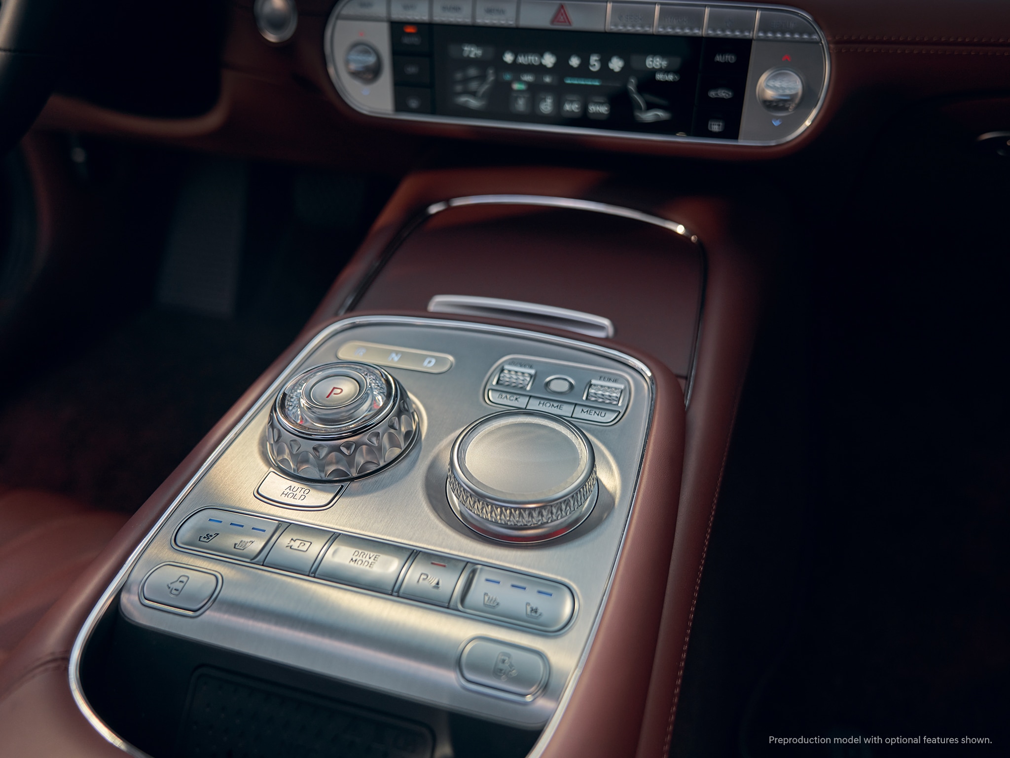 2023 Genesis G90 center console.