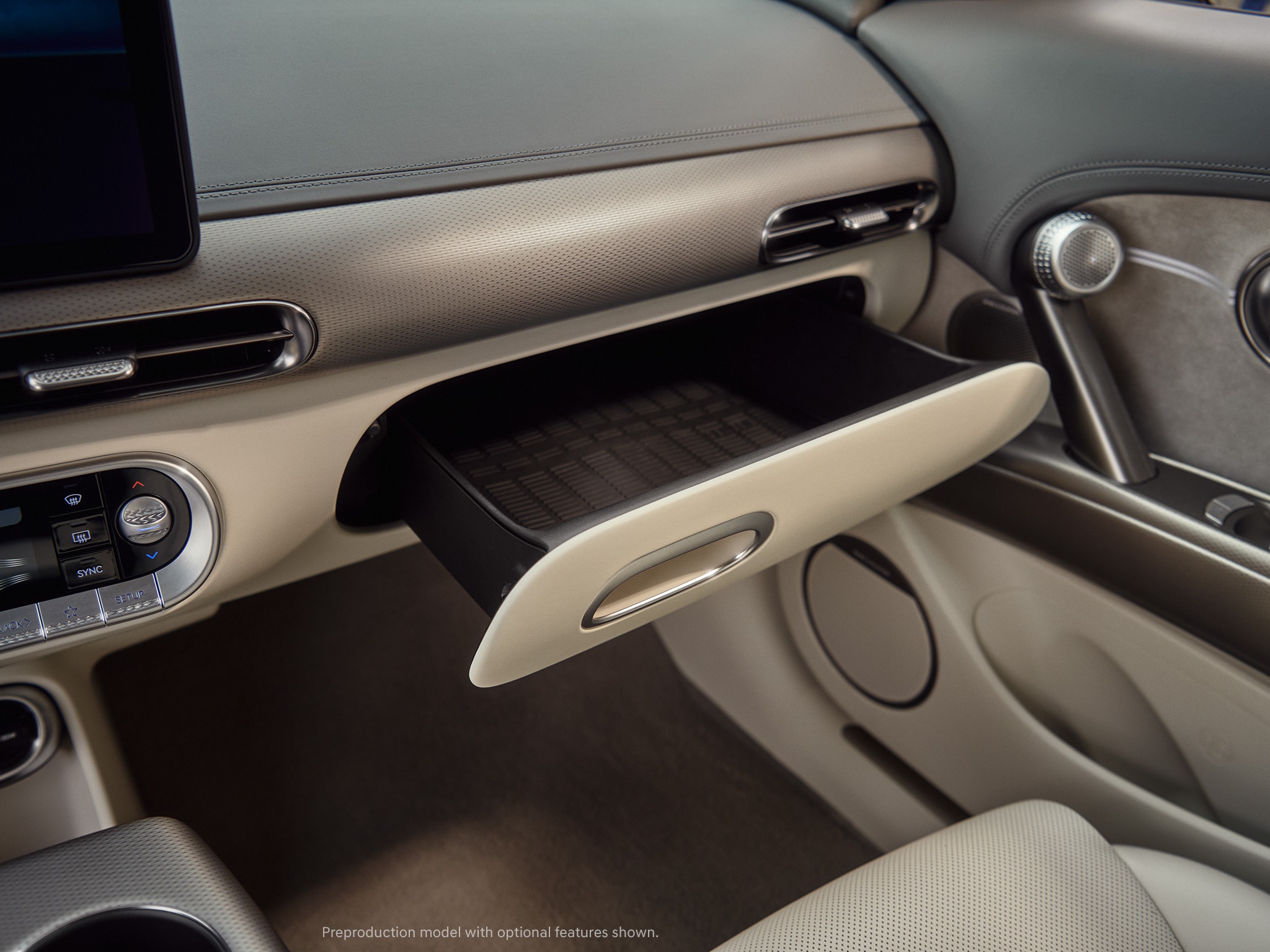 2023 Genesis GV60 passenger side interior.