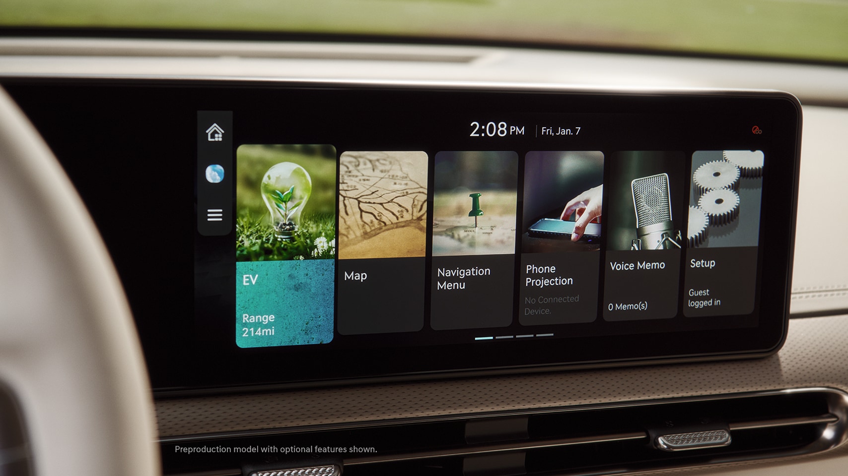 2023 Genesis GV60 display.