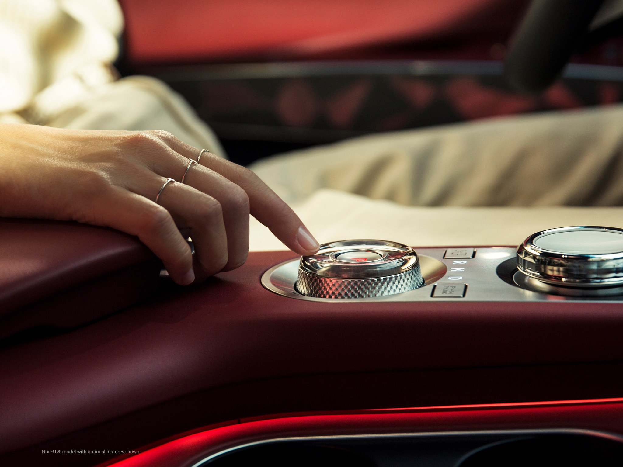 2023 Genesis GV70 interior controls.