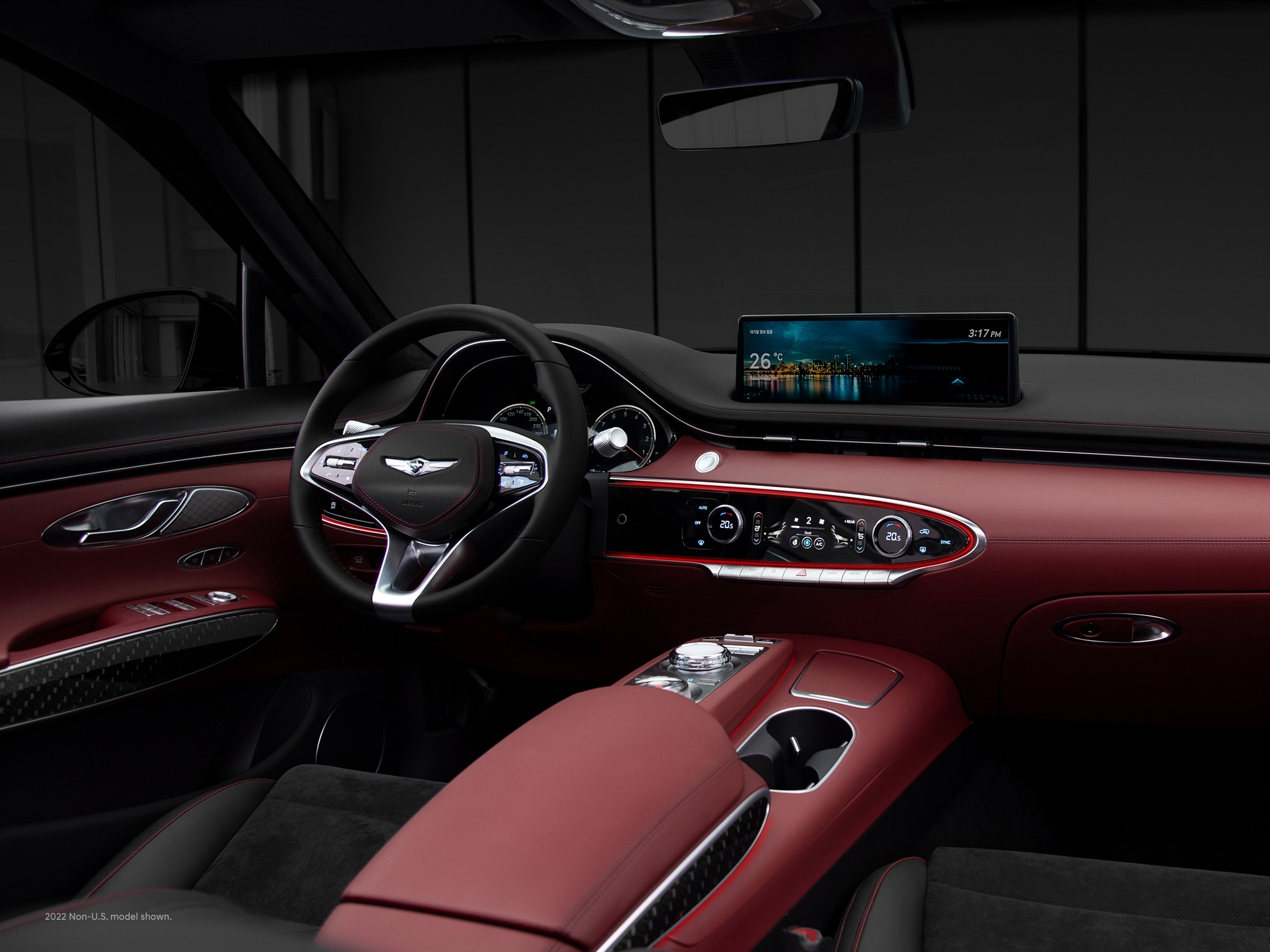 2023 Genesis GV70 interior.
