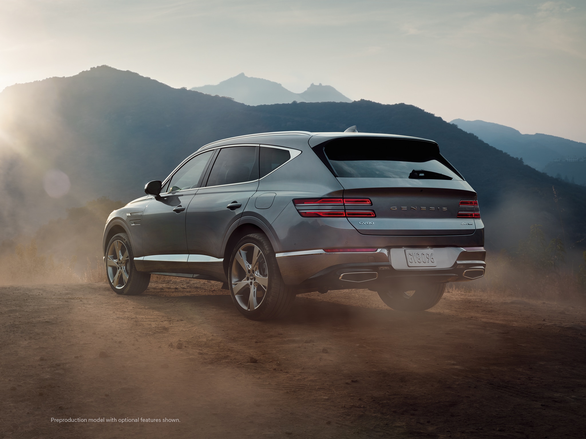 2023 Genesis GV80 shown in Savile Silver