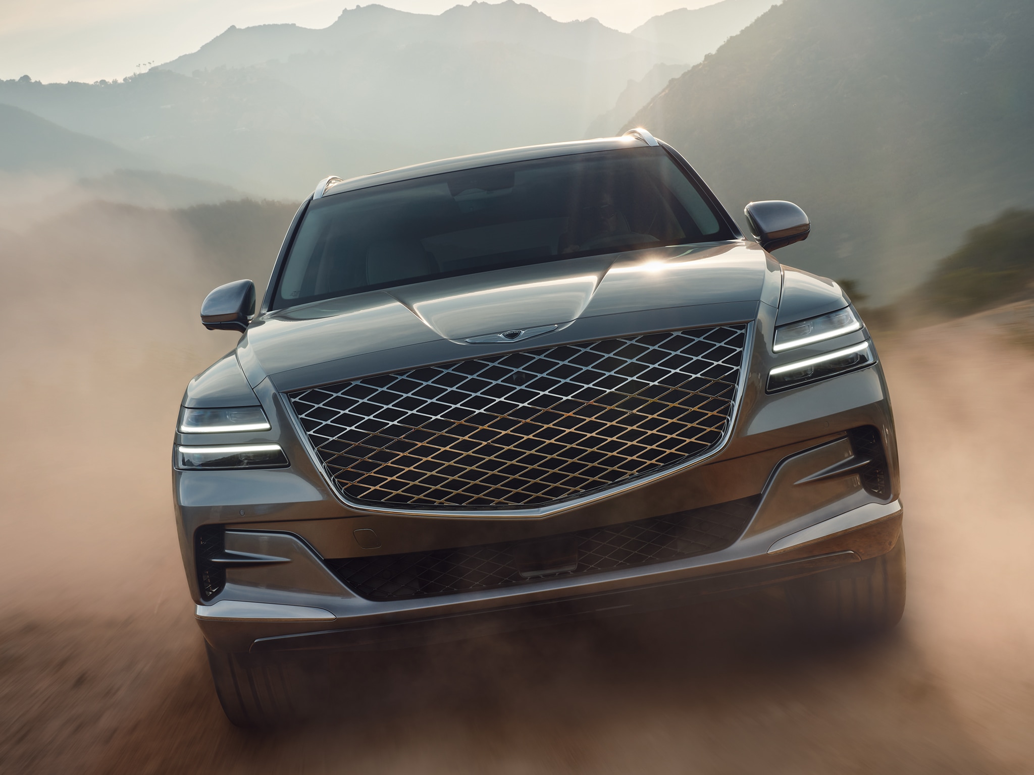 2023 Genesis GV80 shown in Savile Silver