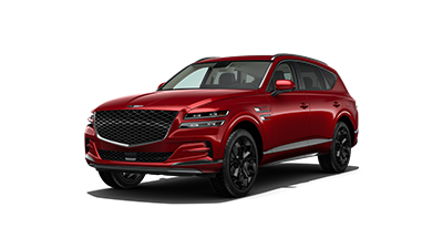 2024 GV80 3.5T AWD Prestige Signature shown in Mauna Red