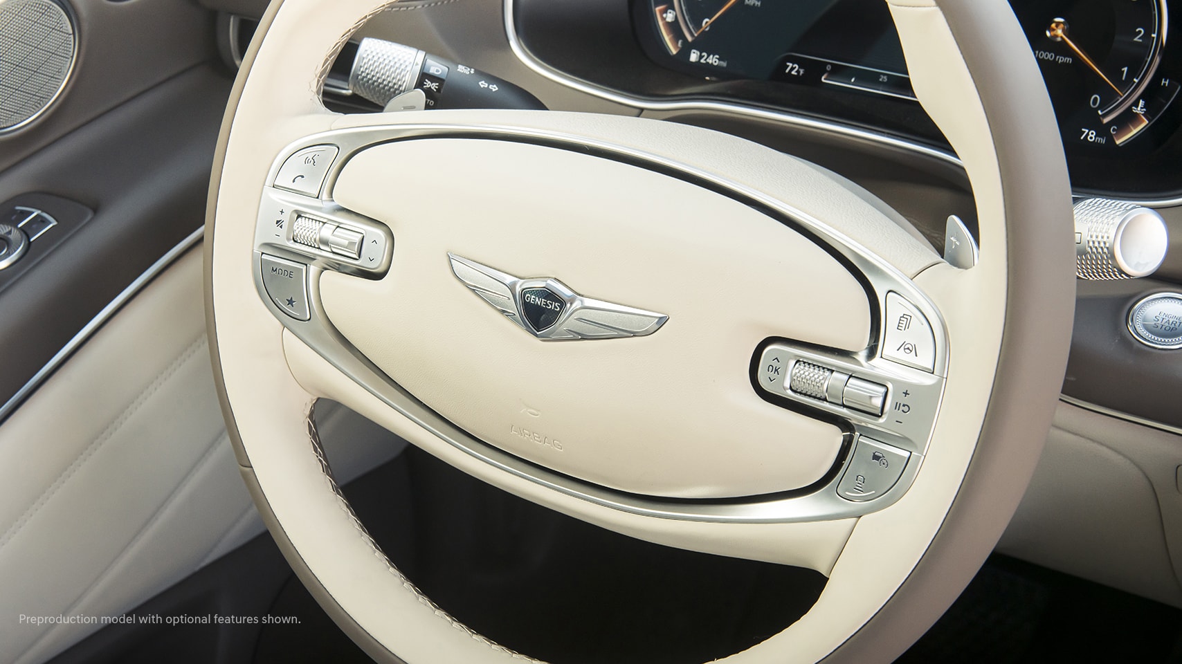 2024 Genesis GV80 steering wheel
